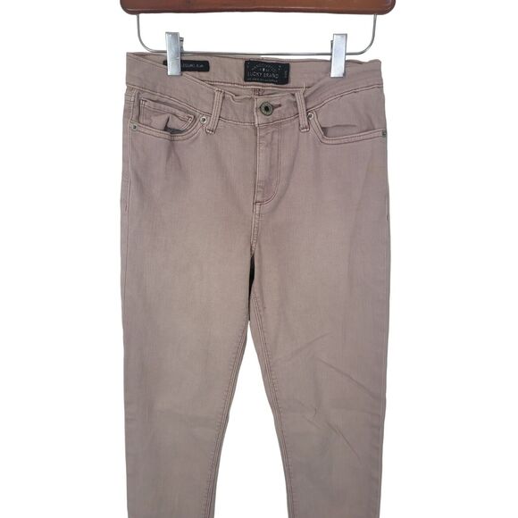 Lucky Brand Brooke Legging Jean 2/26 Womens Mid Rise Light Pink Raw Hem Skinny - Picture 2 of 7